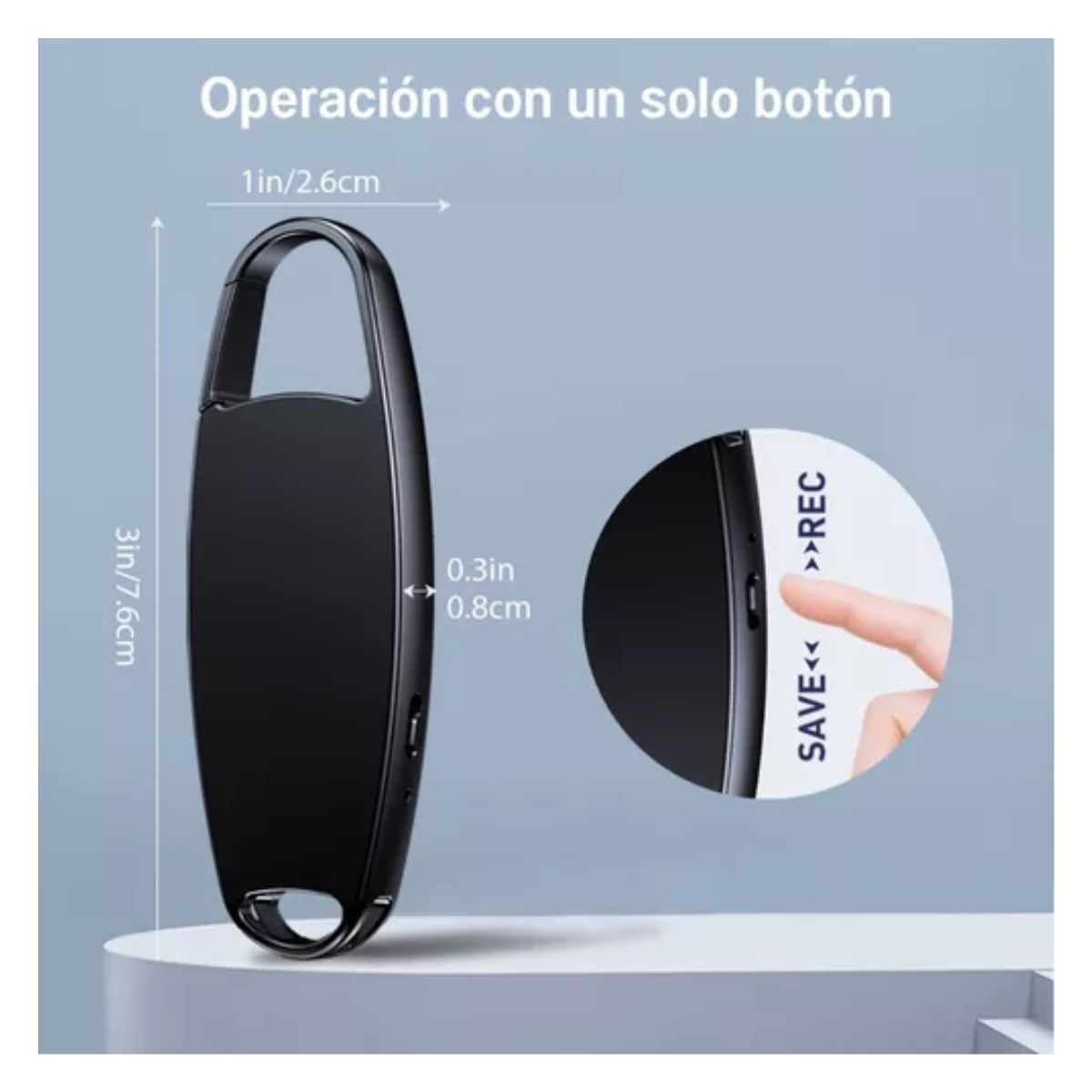 V13 Mini Usb 64gb Recorder, Grabadora Activada Por Voz NEGRO