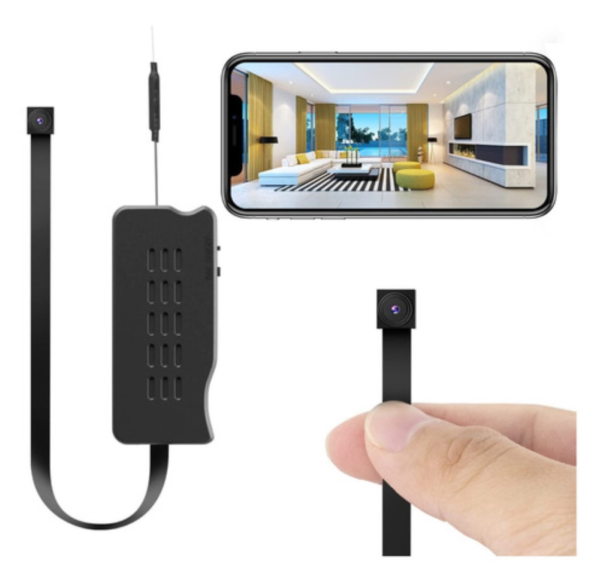 Cámara de seguridad Genérica Módulo 9.8ni con resolución de 2MP negra