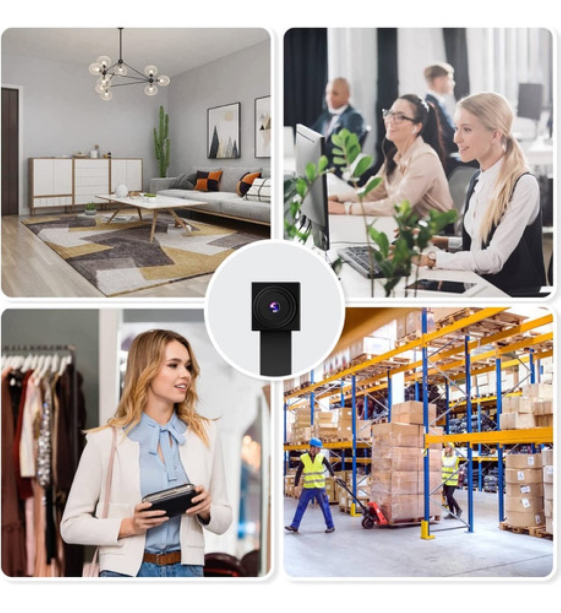 Cámara de seguridad Genérica Módulo 9.8ni con resolución de 2MP negra