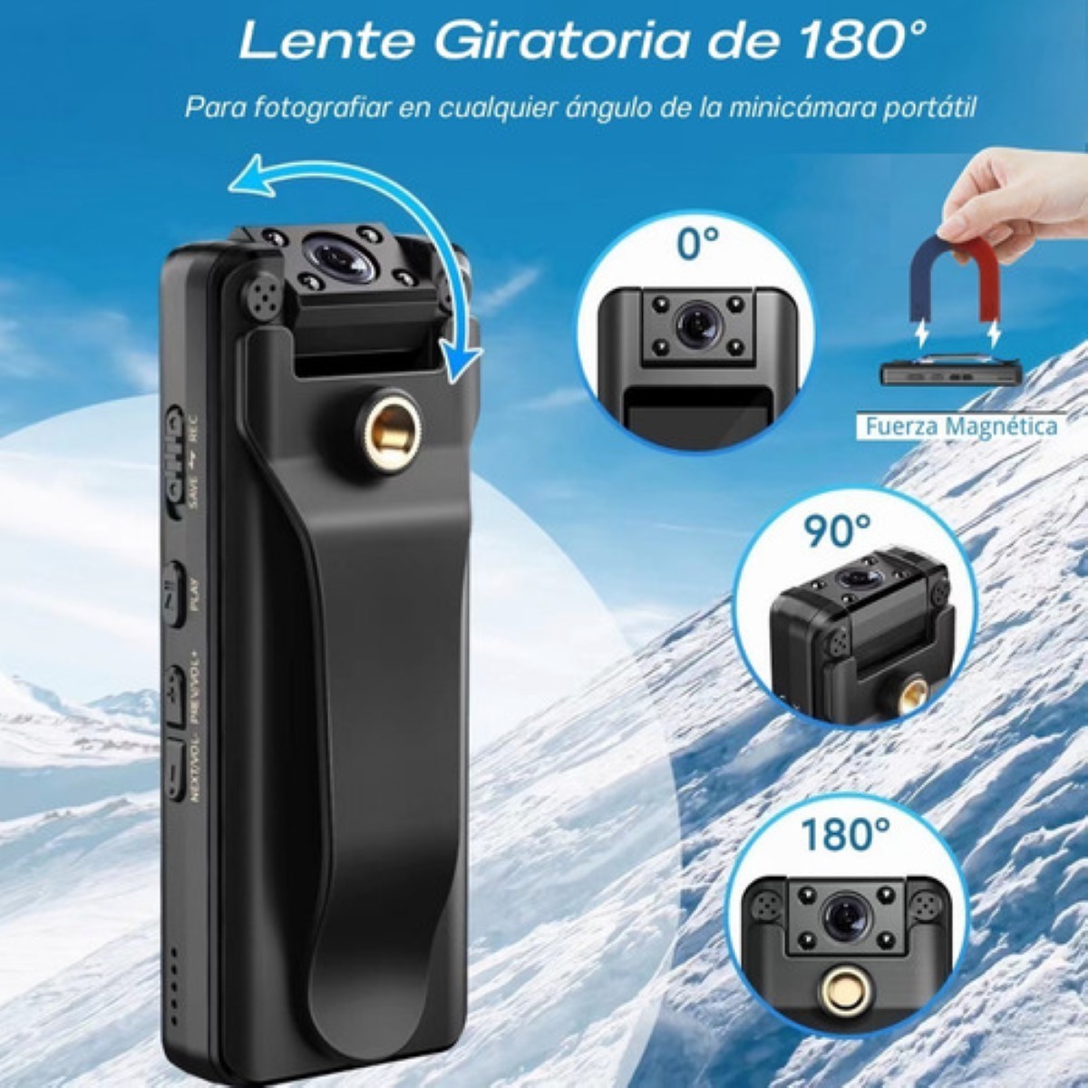 Cámara Inalámbrica,64gb Webcam,cámara De Seguridad NEGRO