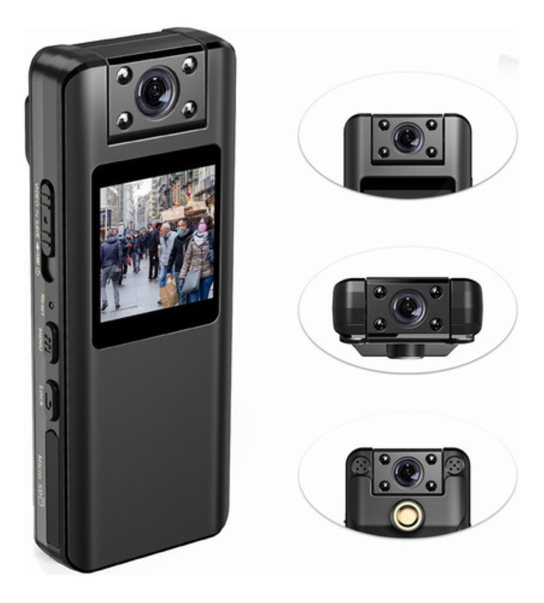 Cámara Inalámbrica,64gb Webcam,cámara De Seguridad NEGRO