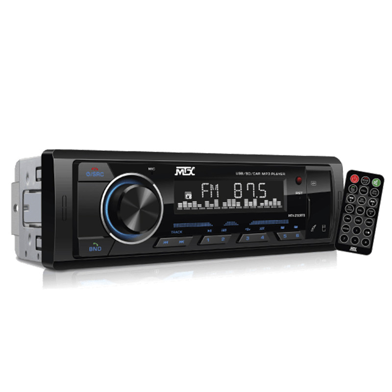 Estéreo 1 Din MTX MTX-250BTS  Bluetooth App/MP3/USB 3v 50X4w.