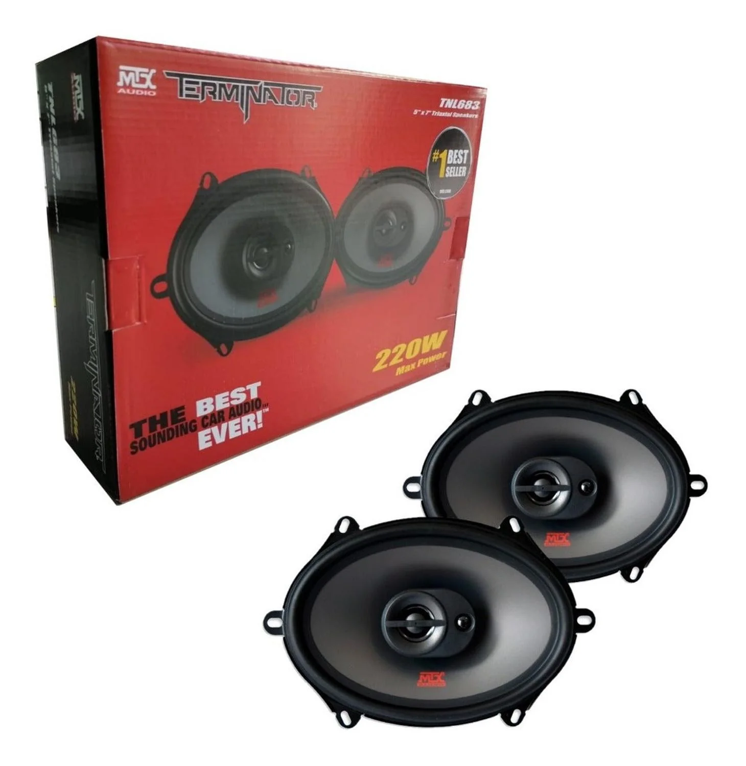 Bocinas Triaxiales MTX TNL683 6x8 Pulgadas 3 Vías 55w Rms.