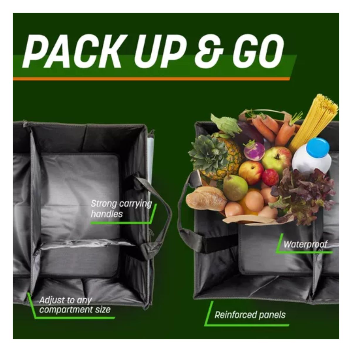 Organizador De Cajuela Auto Carro Interior Coche Accesorios negro