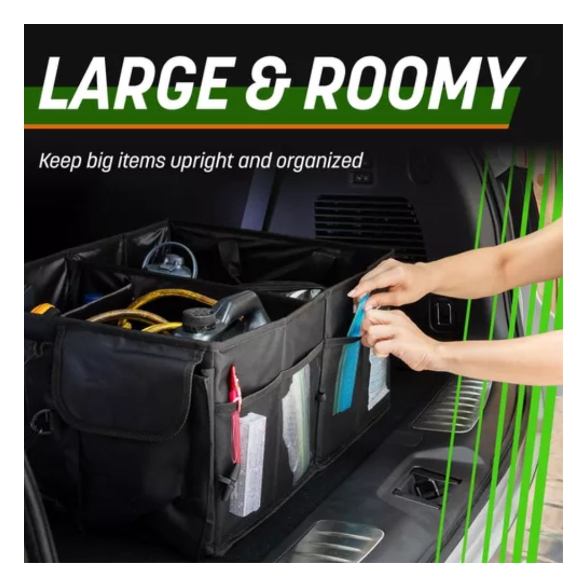 Organizador De Cajuela Auto Carro Interior Coche Accesorios negro