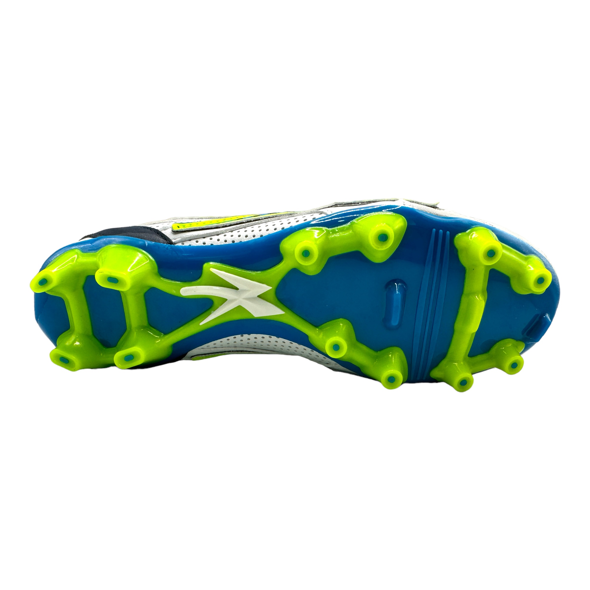 Tenis Concord Futbol Tachones Blanco/neón 100% Piel S214xa