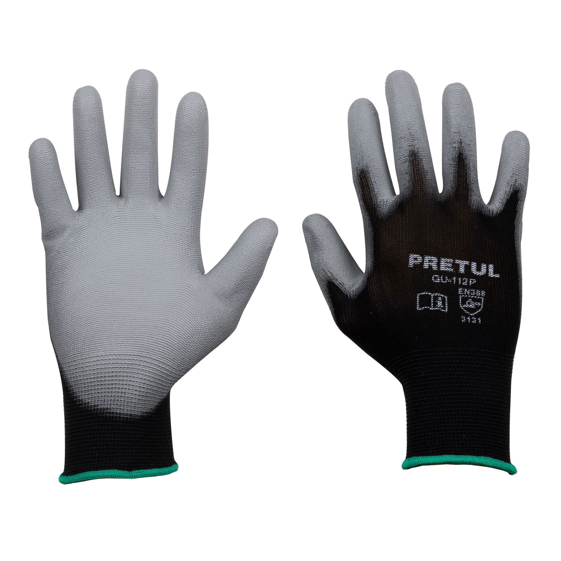 GUANTES DE NYLON RECUBIERTOS DE POLIURETANO, M, PRETUL 20030