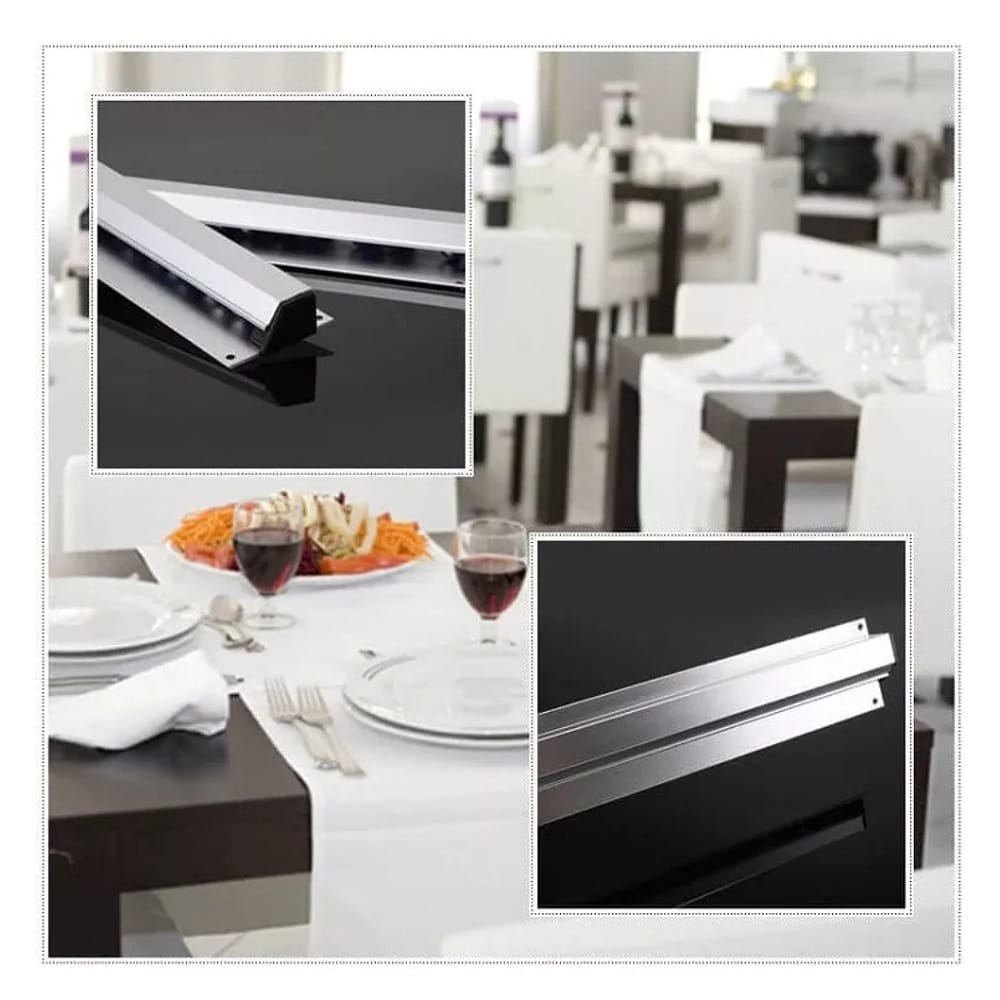 Barra Porta Comandas 6x45 Cm Profesional Restaurante Chica