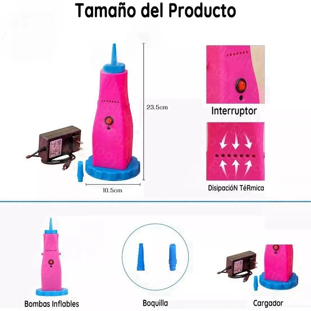 Bomba De Inflar Globo Eléctrica Para Normal O Salchicha New