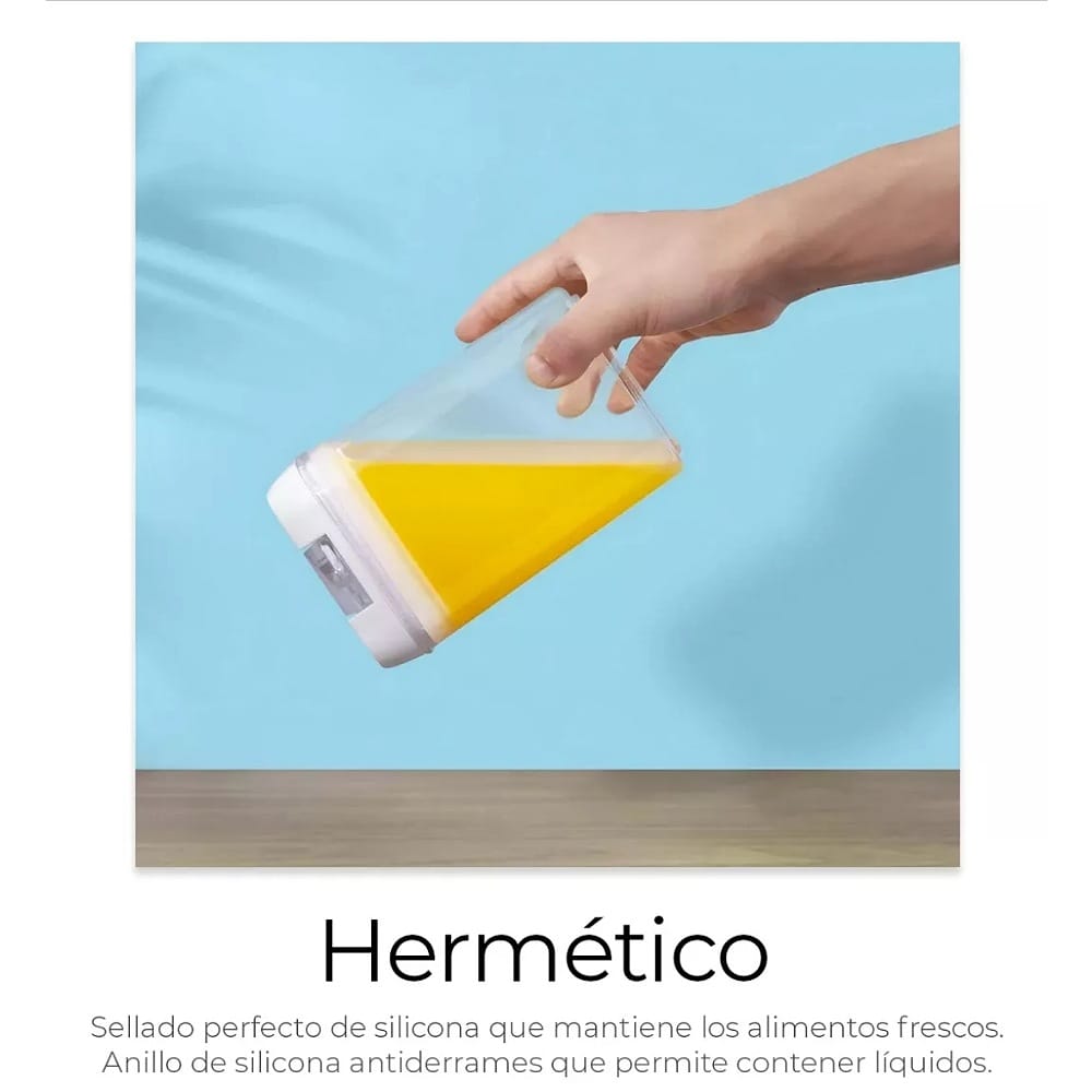 Recipientes Herméticos De Almacenamiento De Cocina Set 14 Pz