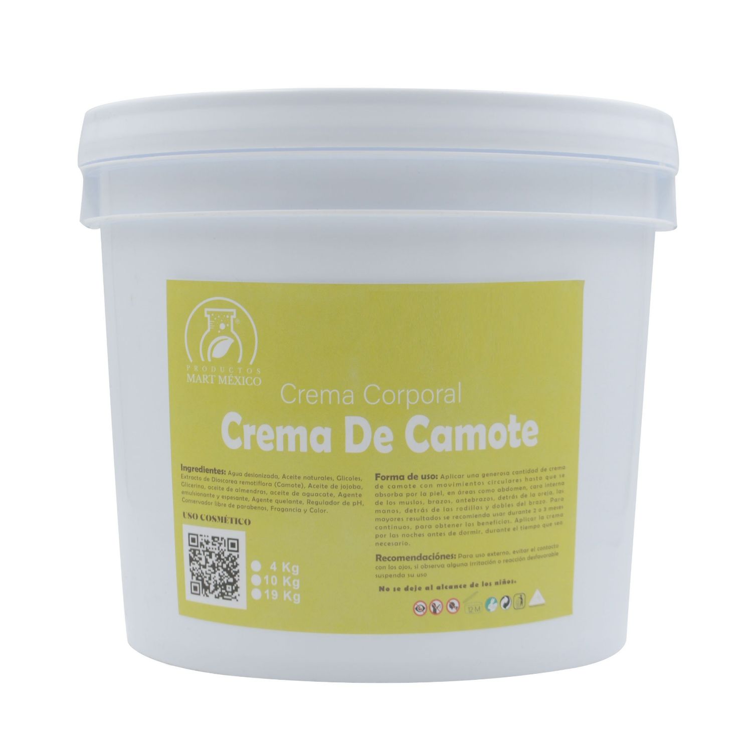 Crema Corporal De Camote Piel Saludable(19 kilos)