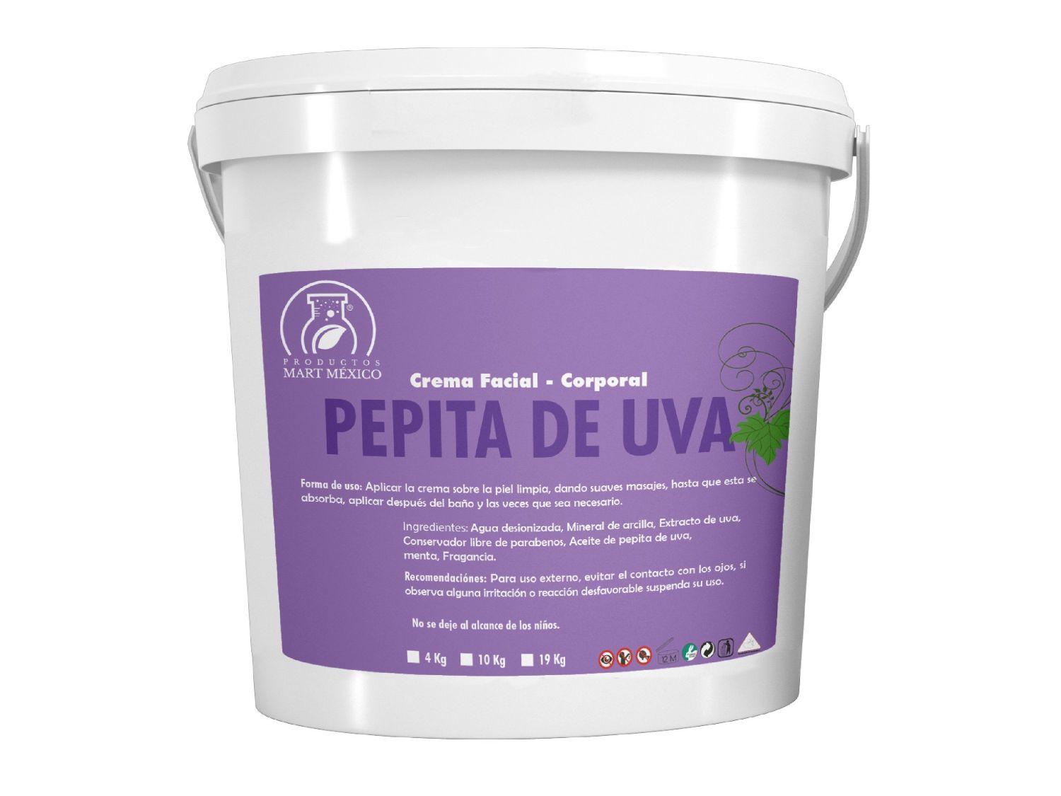 Crema Corporal Pepita De Uva Piel Joven (10 kilos)