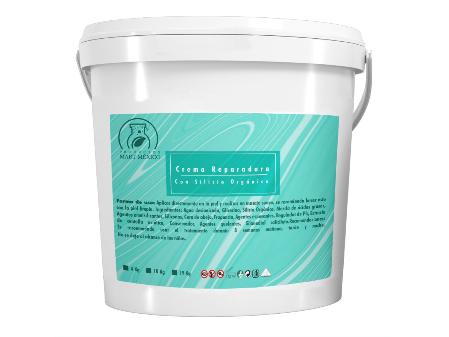 Crema Facial & Corporal Reparadora Con Silicio Orgánico (4 kilos)