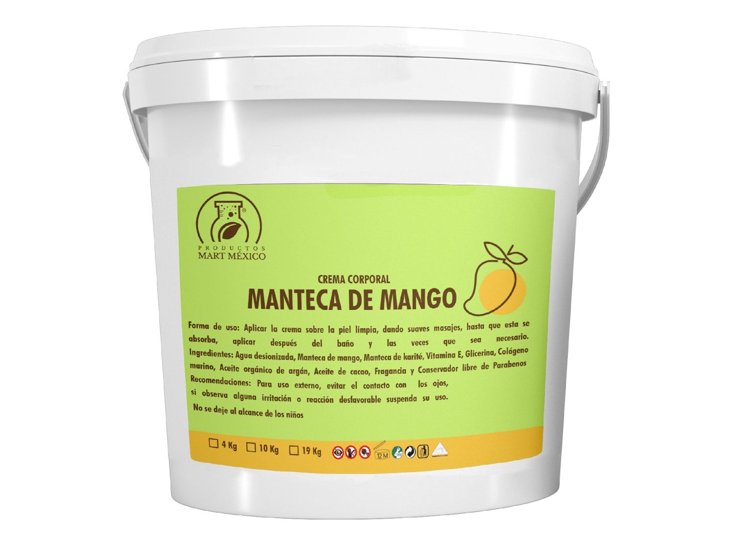 Crema Facial & Corporal De Mango Hidratante (4 kilos)