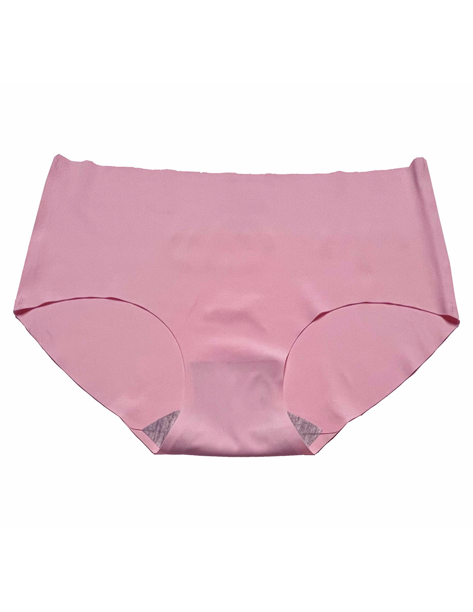 Pack 3 Pantaletas Sin Costuras Rosa Marino Y Gris