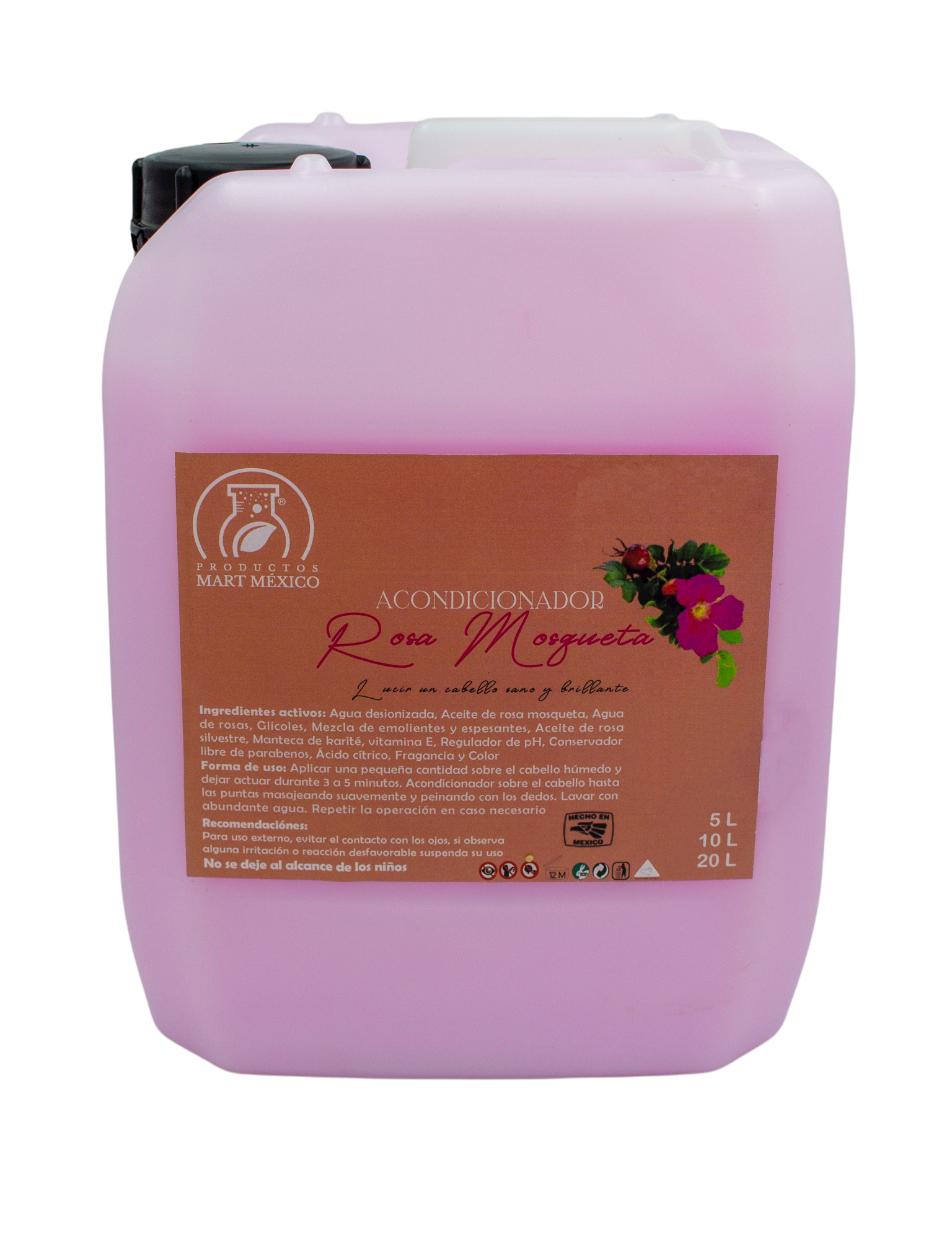 Acondicionador Rosa Mosqueta Cabello Dañado (10 litros)