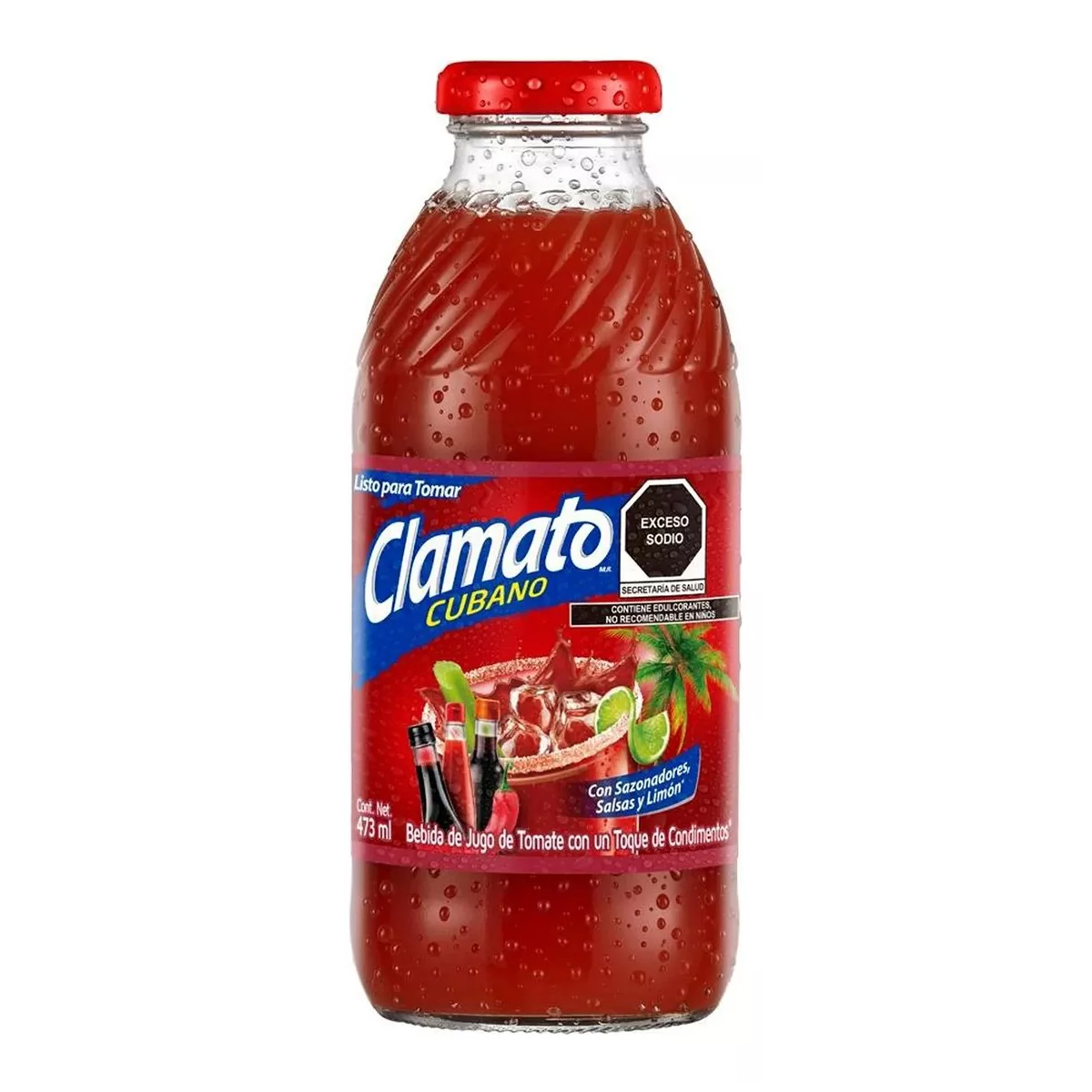 Jugo Clamato Tipo Cubano 8 Piezas de 473 ml c/u