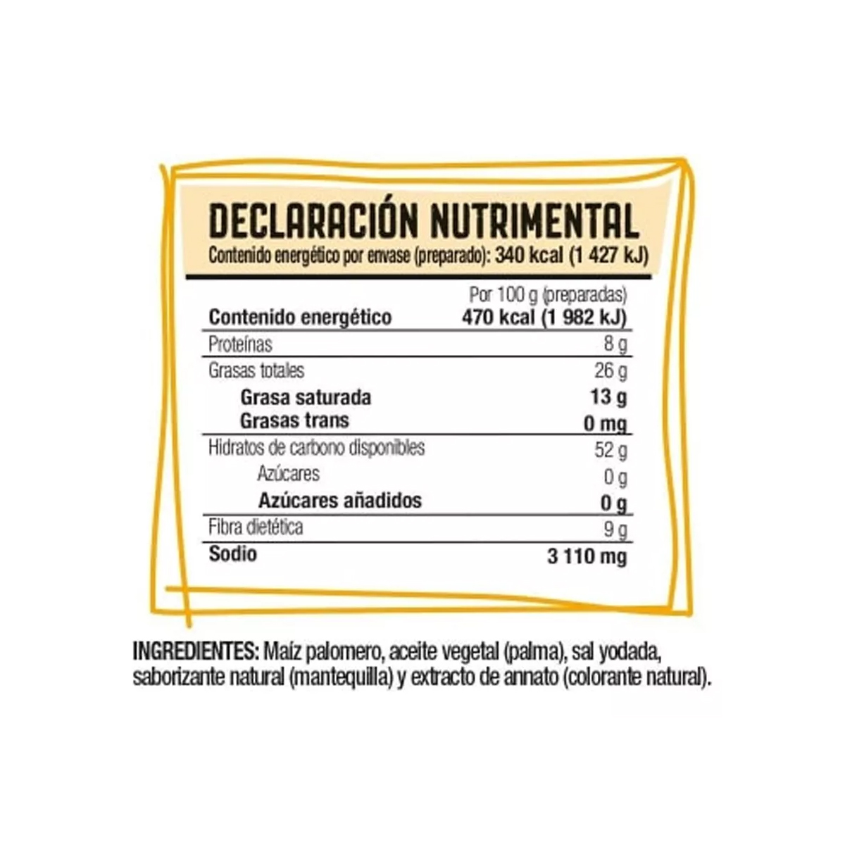 Palomitas Act II Mantequilla Paquete con 6 Piezas de 87 gramos c/u