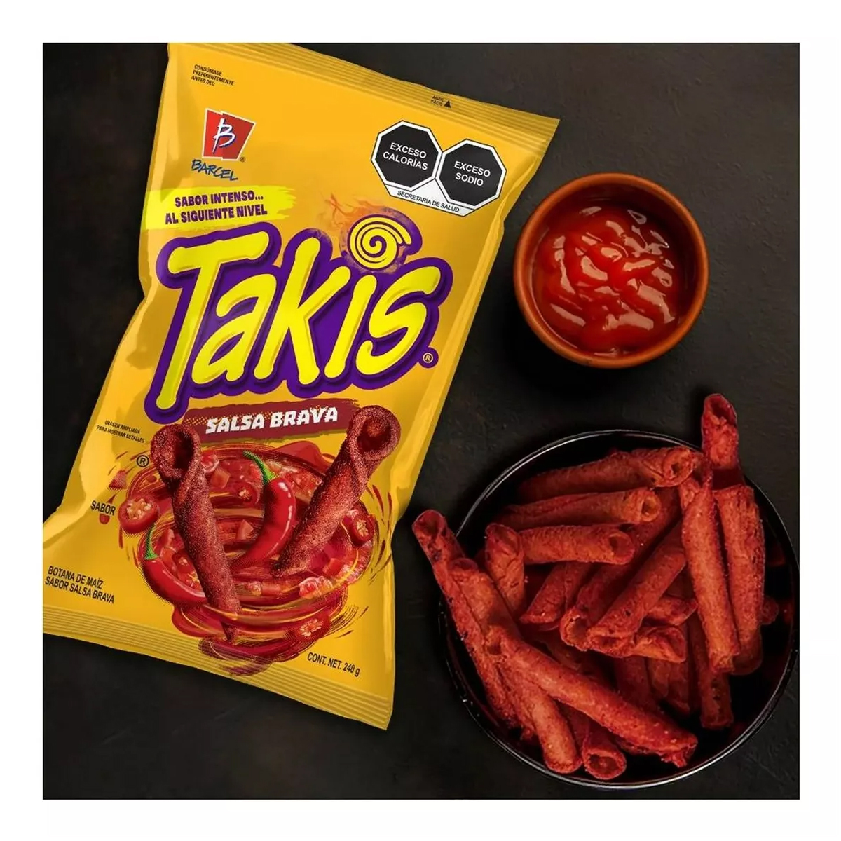 Botana Takis Salsa Brava 6 Piezas de 56 gramos c/u