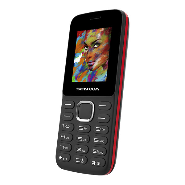 CELULAR SENWA 2G S301A DISCO NEGRO/ROJO KIT TELCEL
