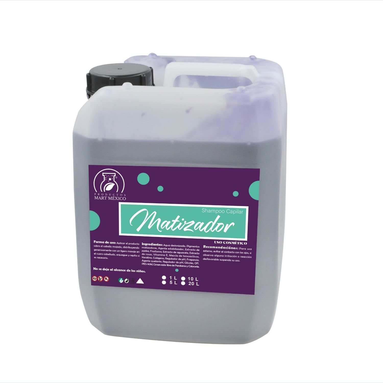 Shampoo Capilar Matizador Reavivador De Color (20 litros)