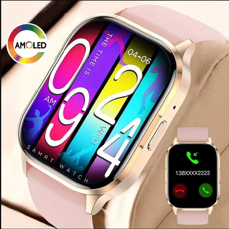 Smartwatch Reloj Inteligente HK-21 Pantalla AMOLED Serie 6 Rosa