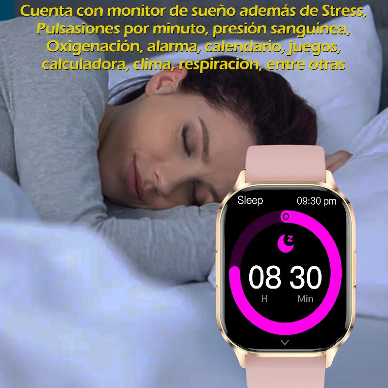 Smartwatch Reloj Inteligente HK-21 Pantalla AMOLED Serie 6 Rosa