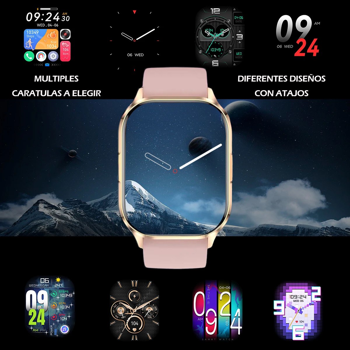 Smartwatch Reloj Inteligente HK-21 Pantalla AMOLED Serie 6 Rosa