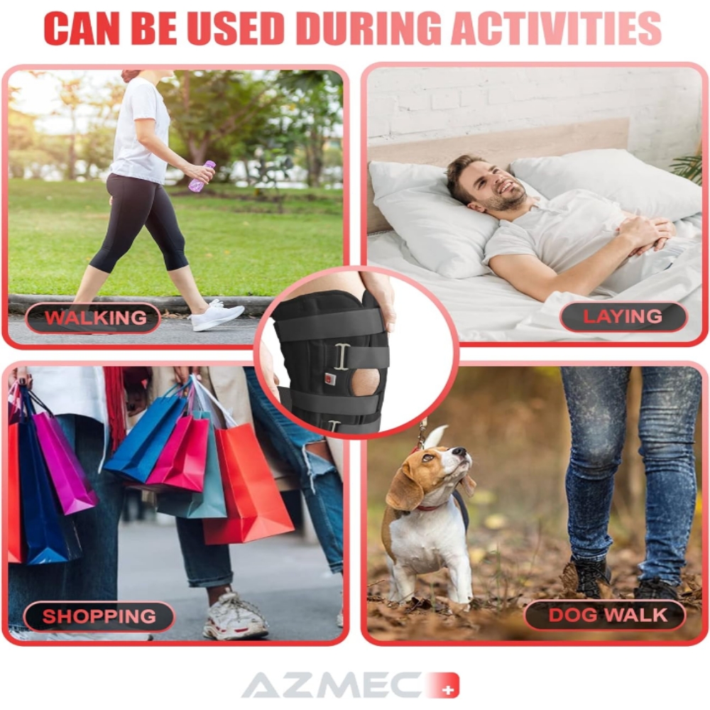 Inmovilizador de rodilla férula tripanel ajustable