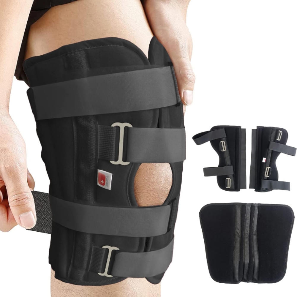 Inmovilizador de rodilla férula tripanel ajustable