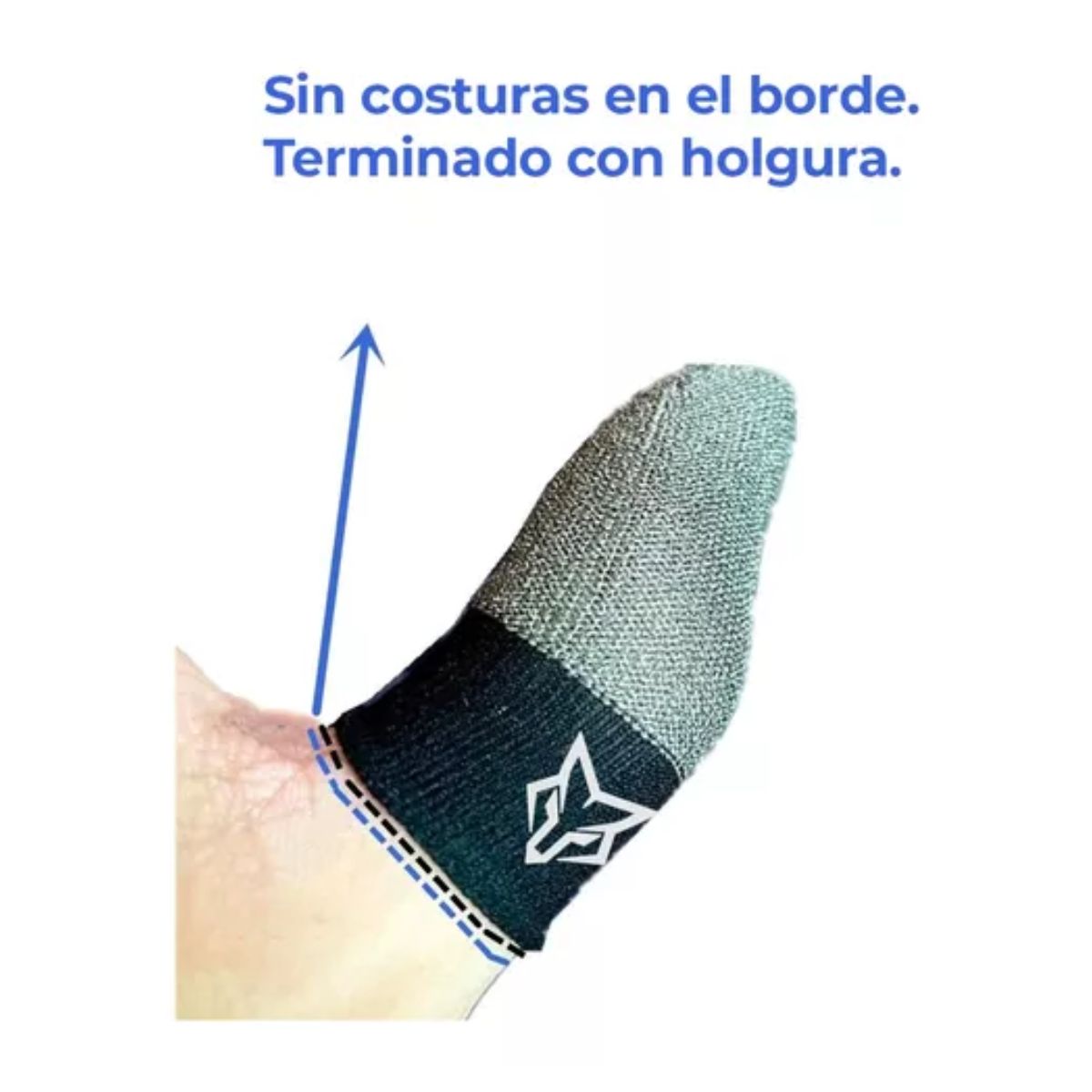 4pza Dedales Gamer Guantes Para Dedos Profesional NEGRO GRIS