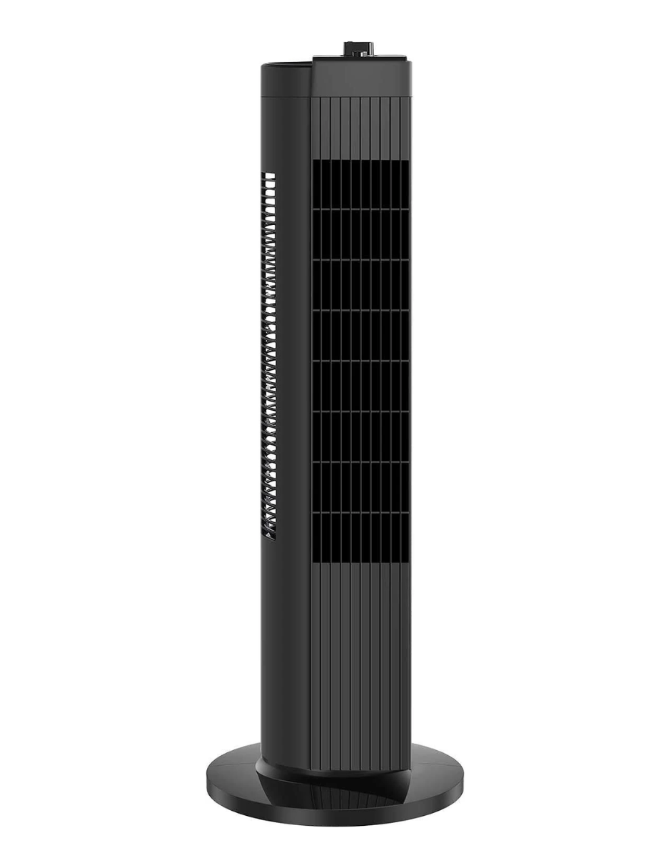 Mainstays Ventilador de torre oscilante de 3 velocidades de 28 pulgadas, negro