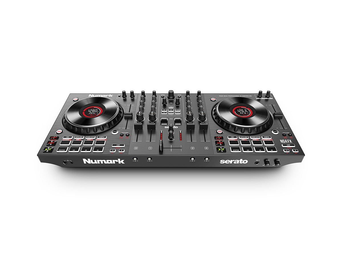 Controlador Dj NUMARK NS4FX Profesional De 4 Decks /negro