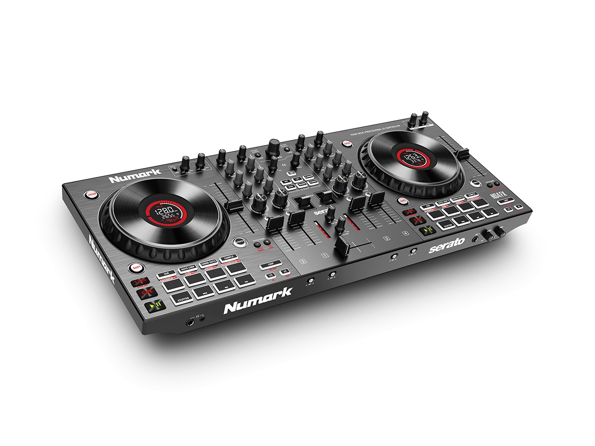 Controlador Dj NUMARK NS4FX Profesional De 4 Decks /negro