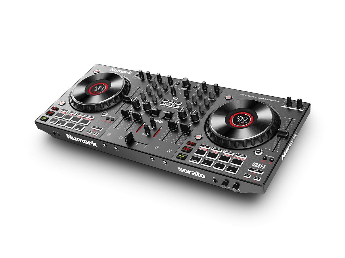 Controlador Dj NUMARK NS4FX Profesional De 4 Decks /negro