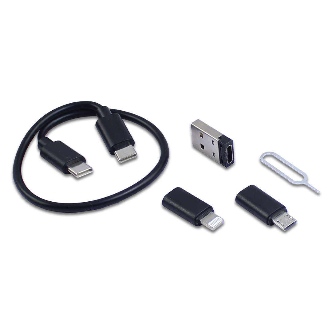 Estuche Kit Adaptadores De Cables De Carga 6 En 1