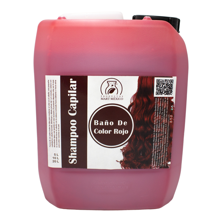 Shampoo Capilar Baño De Color Rojo (10 litros)