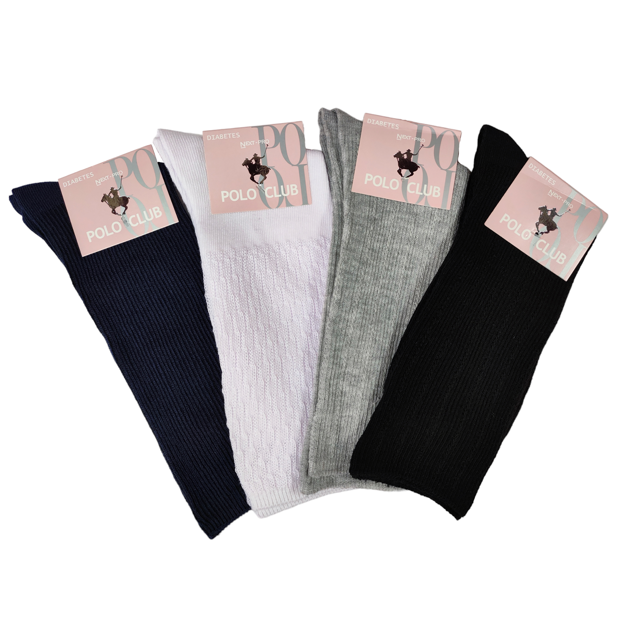Calcetín P/diabético Dama Polo Club 3 Pares