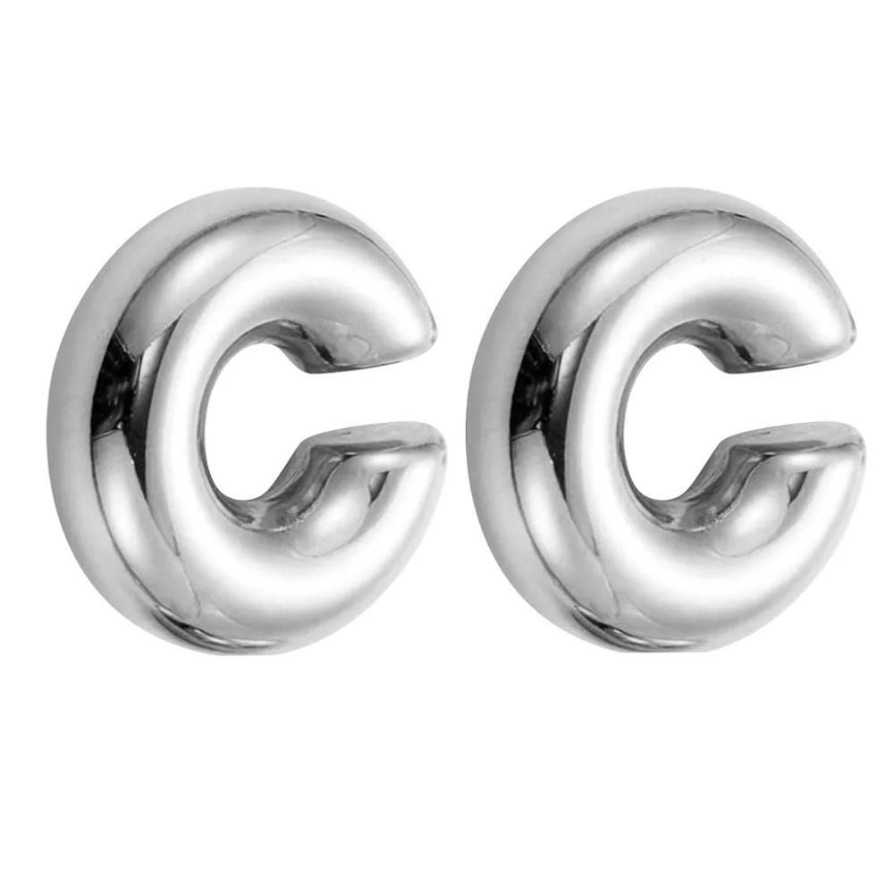 Aretes Grandes De Acero Inoxidable Joyería Accesorio