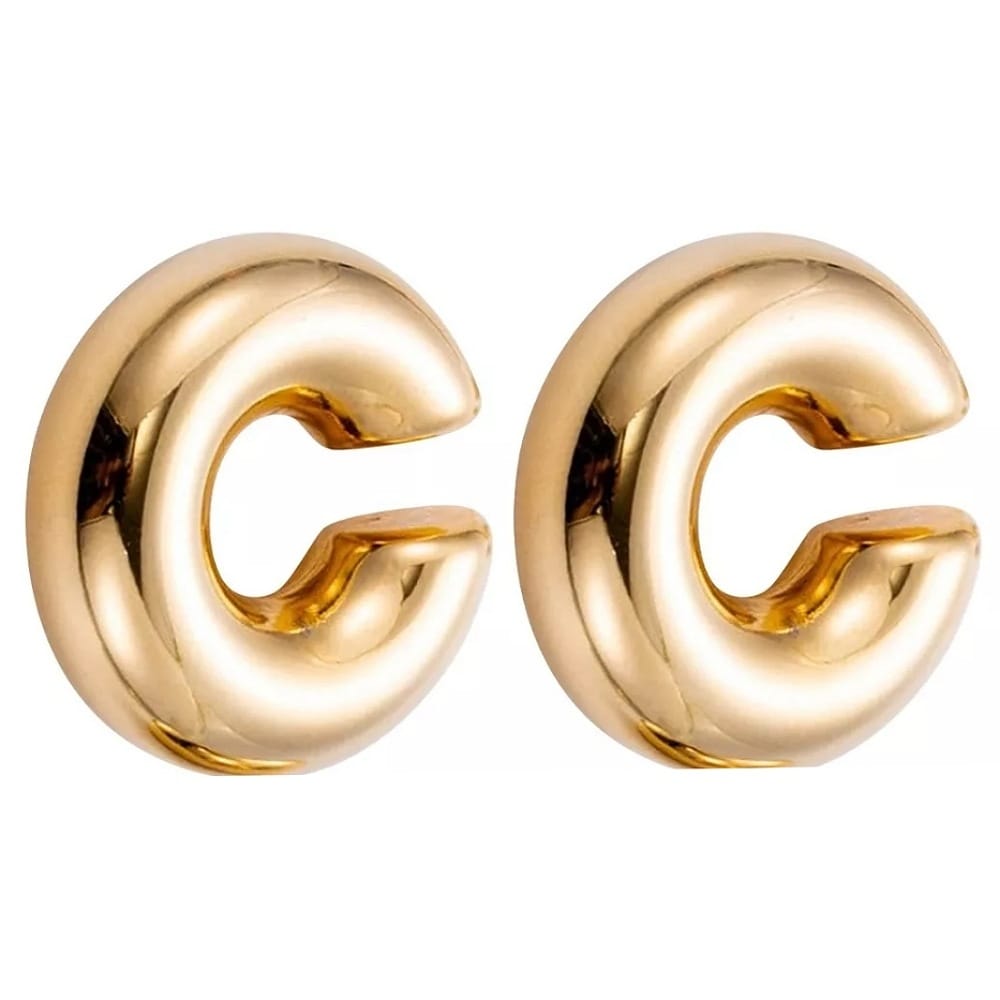 Aretes Grandes De Acero Inoxidable Joyería Accesorio