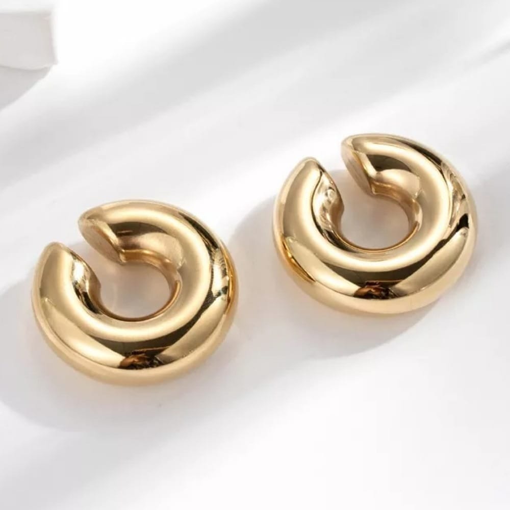 Aretes Grandes De Acero Inoxidable Joyería Accesorio