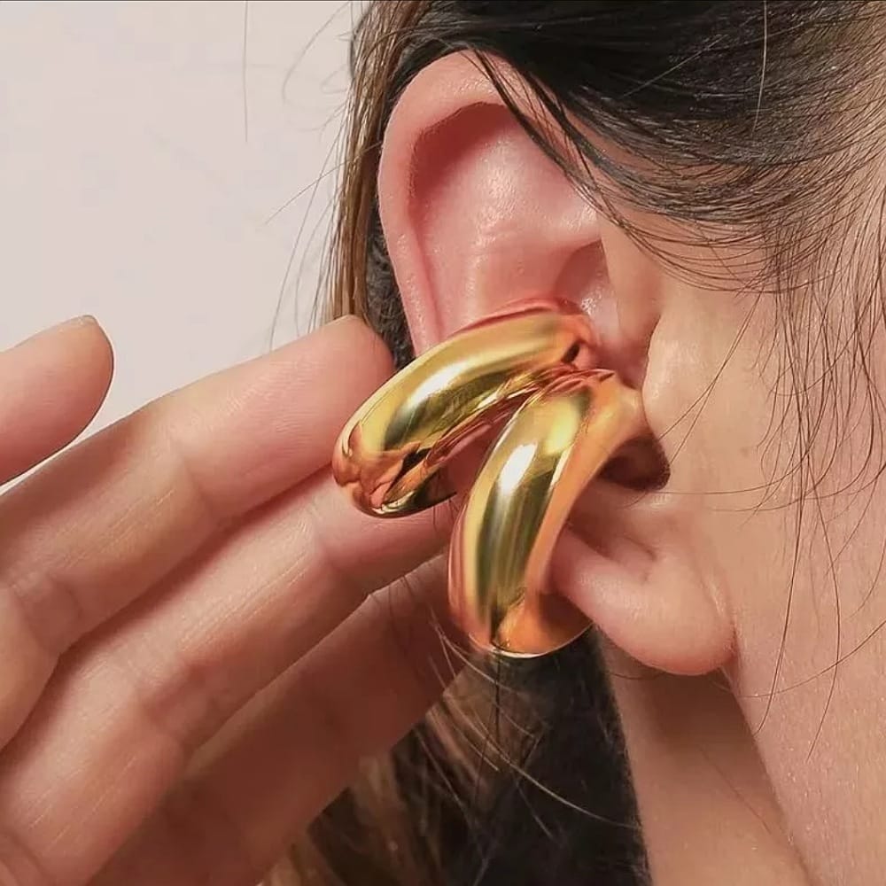 Aretes Grandes De Acero Inoxidable Joyería Accesorio