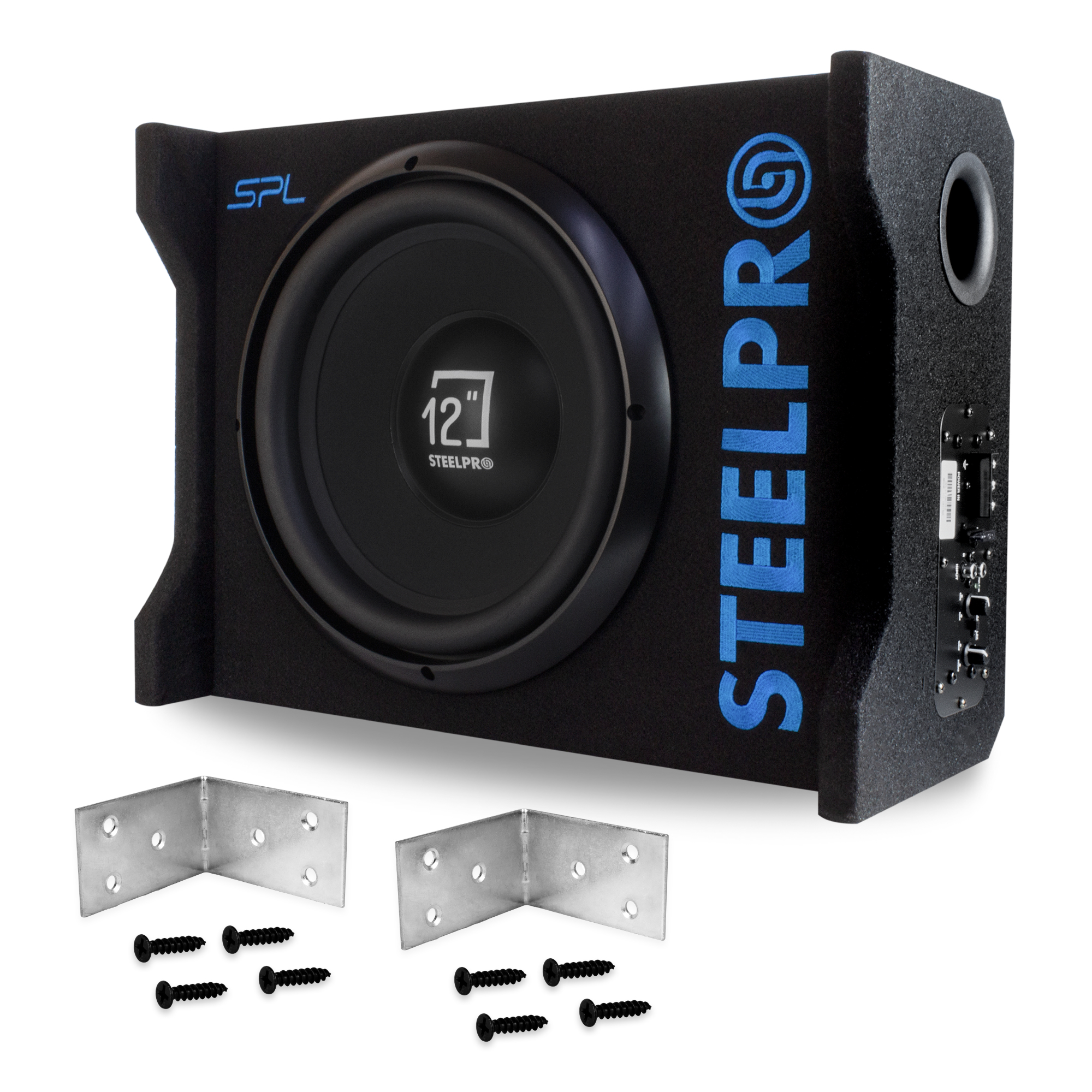 Subwoofer 12 Pulgadas Amplificado 1200w Spl Alta Presion - Steelpro