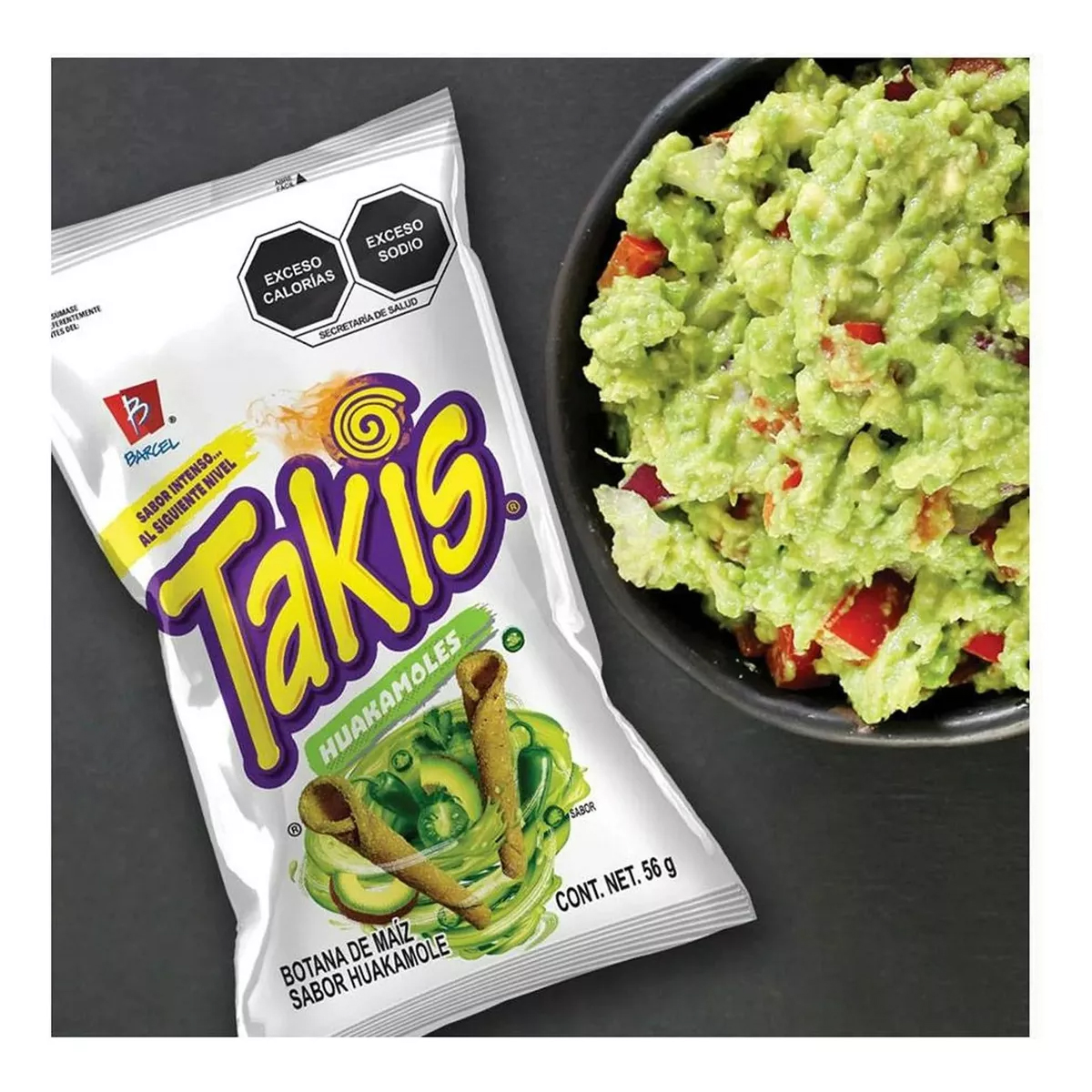 Botana Takis Huakamole 8 Piezas de 56 gramos c/u