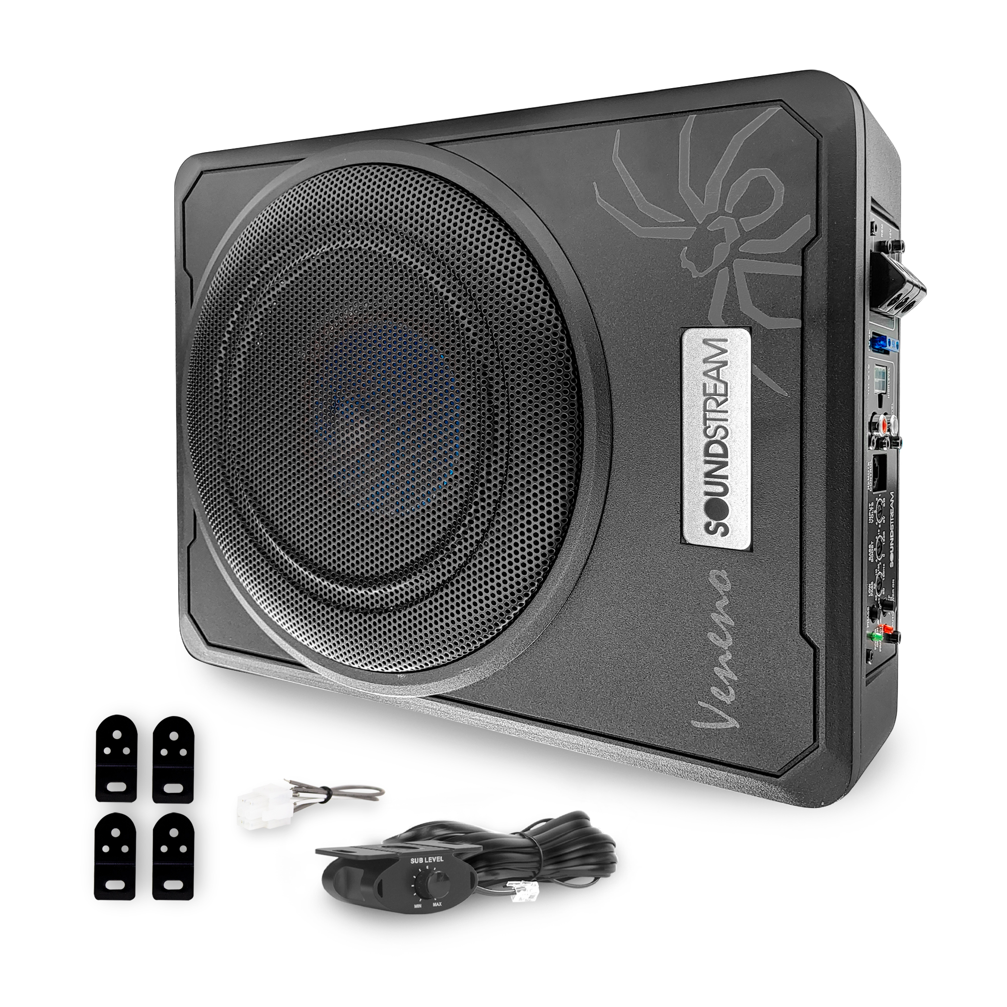 SUBWOOFER AMPLIFICADO 10 AUTOPOWER 1000W SOUNDSTREAM COLOR NEGRO.