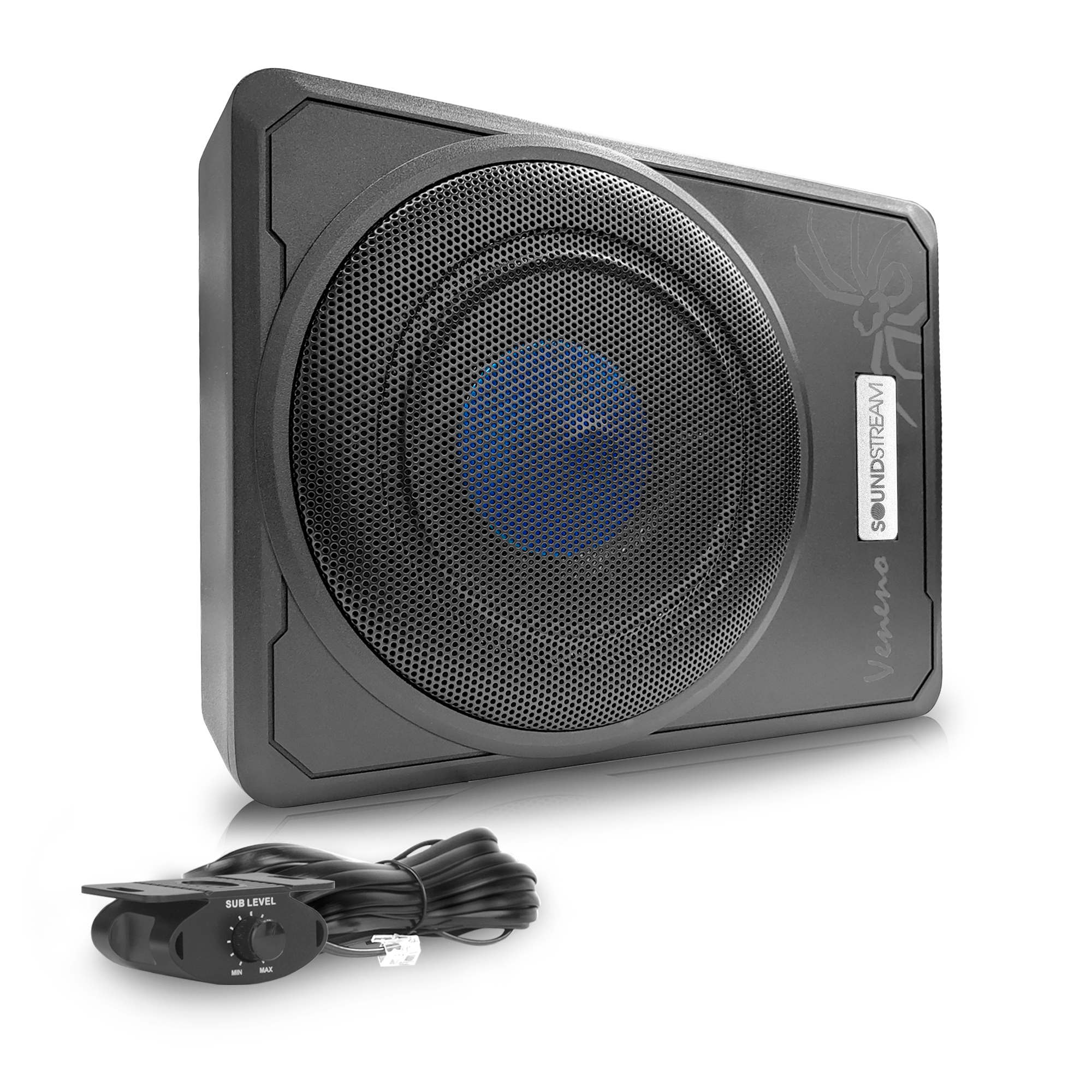 SUBWOOFER AMPLIFICADO 10 AUTOPOWER 1000W SOUNDSTREAM COLOR NEGRO.