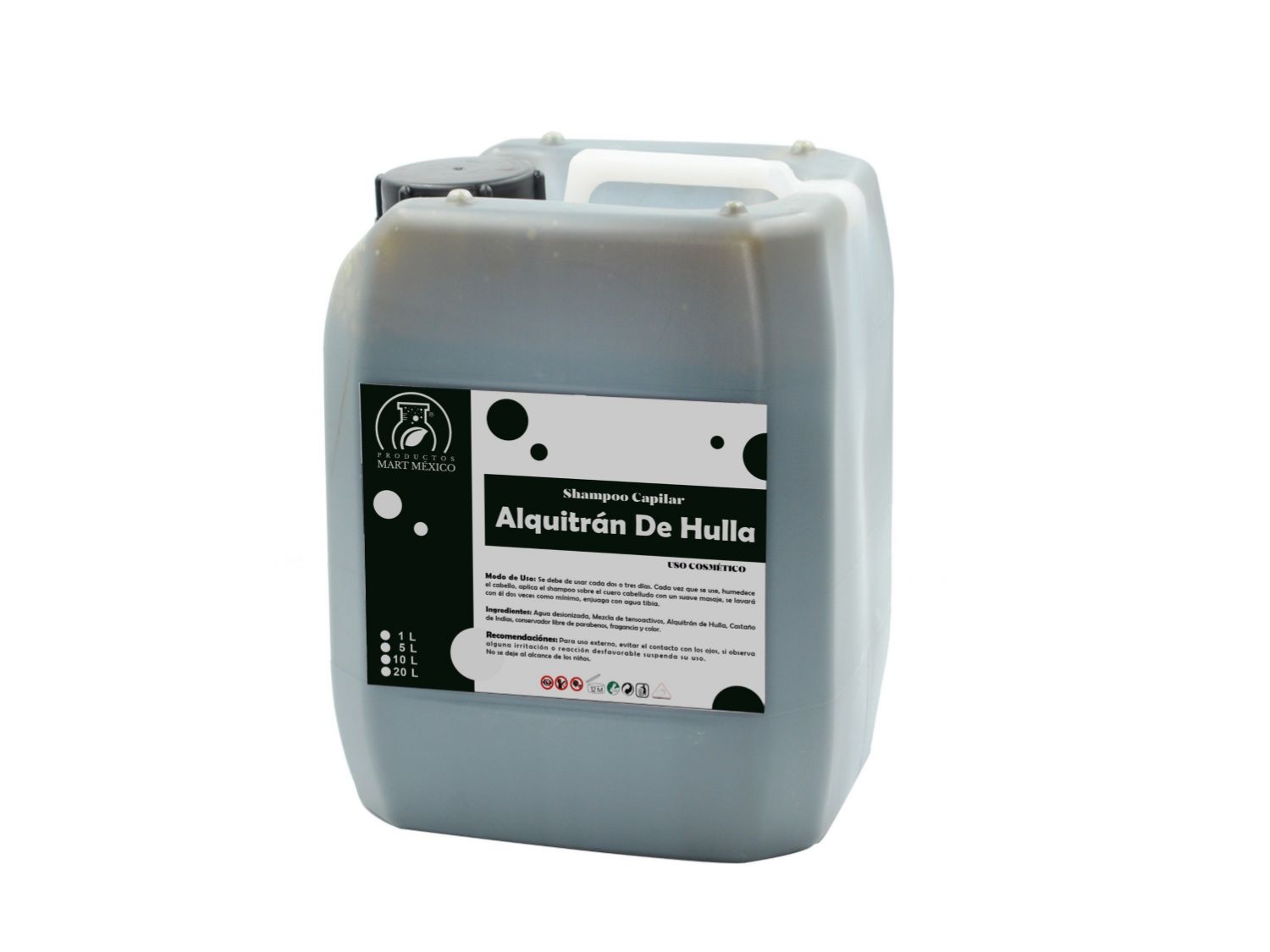 Shampoo Capilar De Alquitrán Anti-Caspa (10 litros)