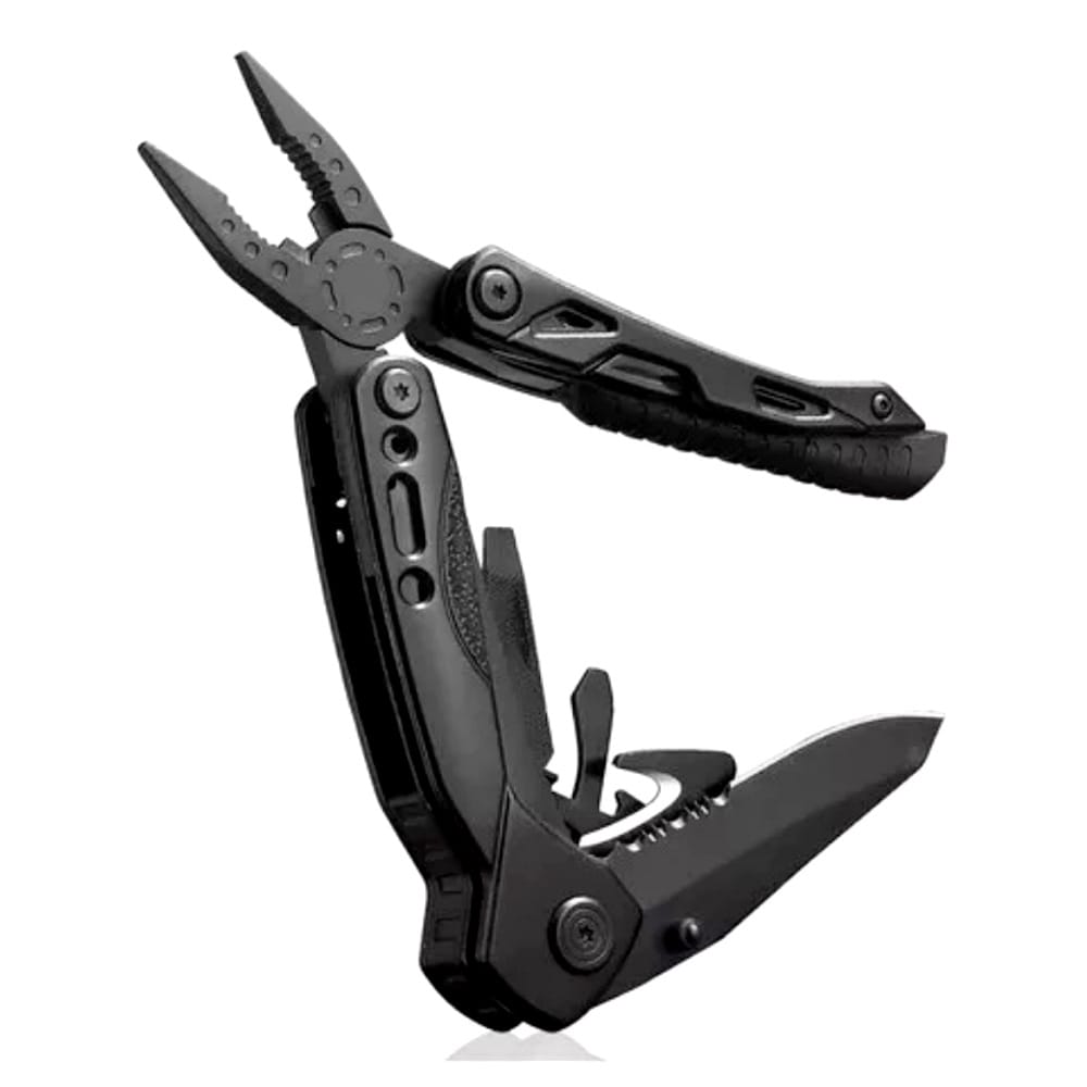 Multiherramien Pinzas Picapiedra Tijeras Abrebotellas Abrelatas Cuchillo De Gancho Acero Inoxidable Viene Con Broca Y Caja De Almacenamiento Especial Aplicable A Camping Pesca Equitación