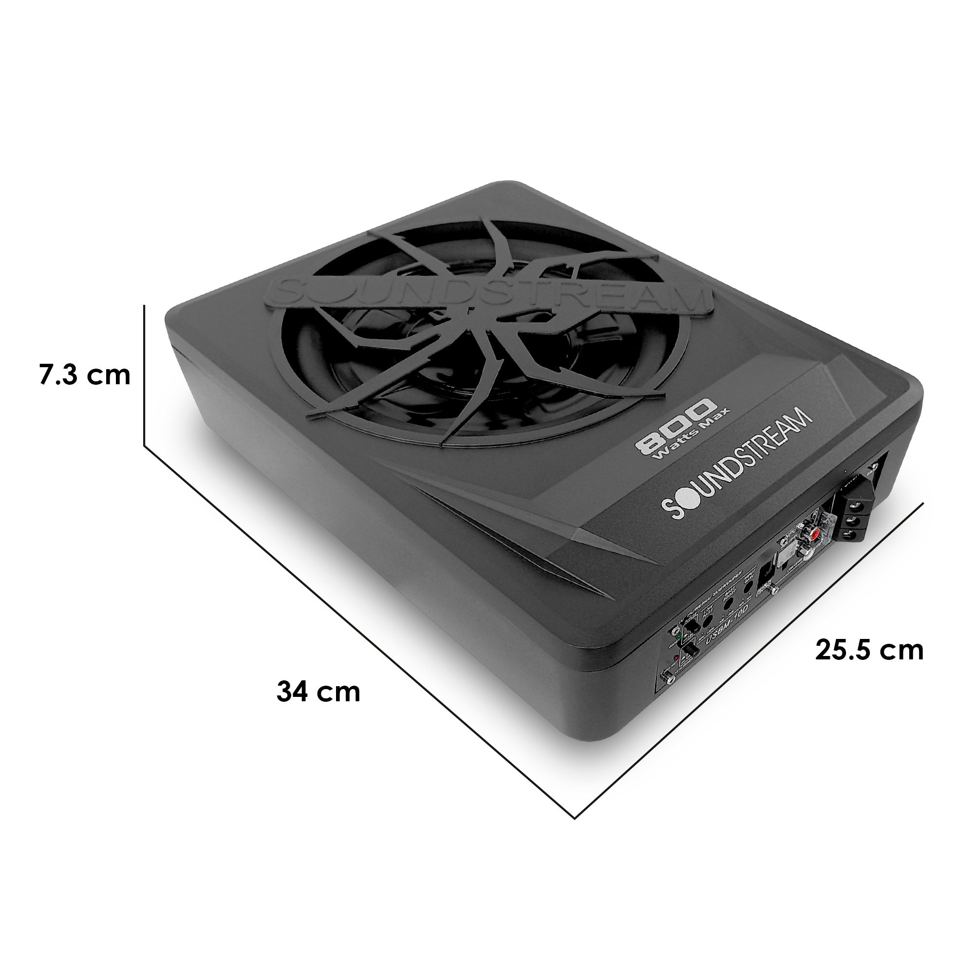 Subwoofer Amplificado 10'' Clase D Usbm-10d Soundstream.