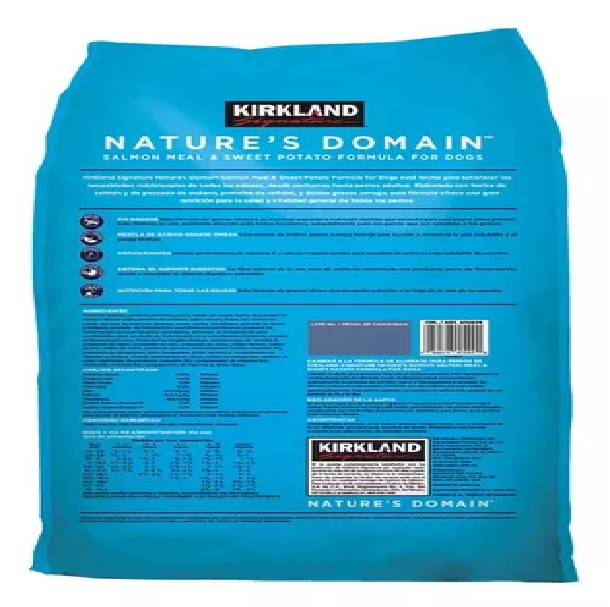 Alimento Para Perro Kirkland Croquetas Salmon y Camote 15.87 Kg 